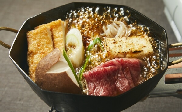 下仁田ねぎと赤城和牛のすき焼き