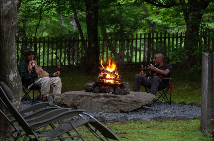 焚き火と外気浴